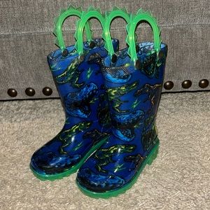 WESTERN CHIEF Dinosaur rainboots Toddler Boy size 5